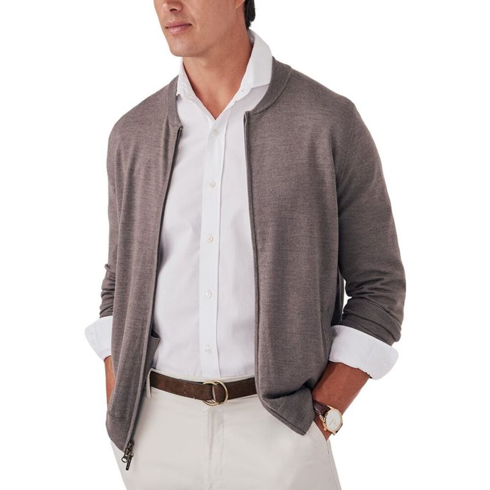J.Mclaughlin Mens  Varsity Cardigan Sweater